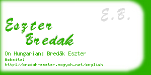 eszter bredak business card