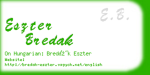 eszter bredak business card
